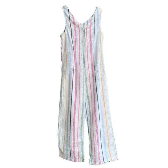 Striped Pure Cotton Jumpsuit 13-14 yrs - Picture 8 of 11